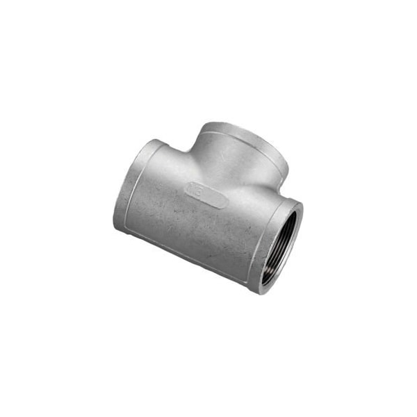 1 In. 304 Stainless Steel Tee - FNPT - Class 150 - 300 PSI - Import